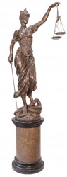 4250828384981 - Riesige Luxus Bronze Figur Justitia 190 cm  - Skulptur