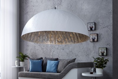 4250828385070 - Designer Pendelleuchte aus Edelstahl WeiÃ   Silber Durchmesser 70 cm - Leuchte Lampe