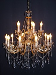 4250828385179 - Barock Kristall Kronleuchter 15-Flammig Gold ModK5 - Hängeleuchte Lüster Hängelampe Deckenlampe 4250828385179 - Barock Kristall Kronleuchter 15-Flammig Gold ModK5 - Hängeleuchte Lüster Hängelampe Deckenlampe