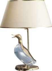 4250828386077 - Luxus Barock Tischleuchte Gold mit Murano Glas Ente - Italienische Tisch Lampe - Handgefertigt in Italien