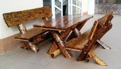 4250828386152 - Gartenmöbel Set Rustikal Tisch + 2 Garten Bänke - Eiche Massivholz - Echtholz Möbel Massiv 4250828386152 - Gartenmöbel Set Rustikal Tisch + 2 Garten Bänke - Eiche Massivholz - Echtholz Möbel Massiv