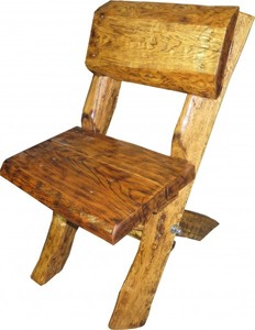 Casa Padrino Garden Seat Rustic Oak Solid Wood Real Wood