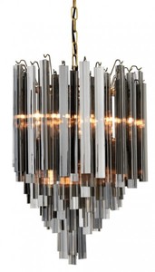 4250828386299 - Luxus Hängeleuchte Eiszapfen Smoke Glas - Art Deco Hotel Restaurant Lampe - Eindrucksvolle Leuchte 4250828386299 - Luxus Hängeleuchte Eiszapfen Smoke Glas - Art Deco Hotel Restaurant Lampe - Eindrucksvolle Leuchte