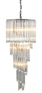 4250828386312 - Luxus Hängeleuchte Eiszapfen Glas 95 x 40 cm - Art Deco Hotel Restaurant Lampe - Eindrucksvolle Leuchte 4250828386312 - Luxus Hängeleuchte Eiszapfen Glas 95 x 40 cm - Art Deco Hotel Restaurant Lampe - Eindrucksvolle Leuchte