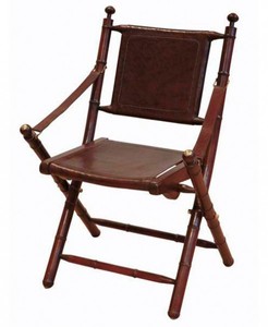 4250828386657 - Luxus Leder Klapp Stuhl Leather - Vintage Art Deco MÃ¶bel