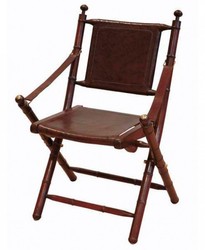 4250828386657 - Luxus Leder Klapp Stuhl Leather - Vintage Art Deco MÃ¶bel