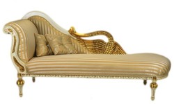 4250828387517 - Barock Luxus Chaiselongue Antik Weiss Gold - Golden Wings - Luxus Qualität 4250828387517 - Barock Luxus Chaiselongue Antik Weiss Gold - Golden Wings - Luxus Qualität