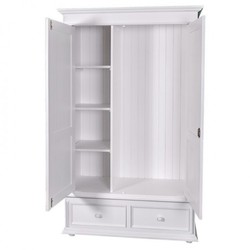 4251760374597 - Landhaus Stil Kleiderschrank WeiÃ - Kleider Schrank Shabby H 206 cm B 127 cm T 61 cm
