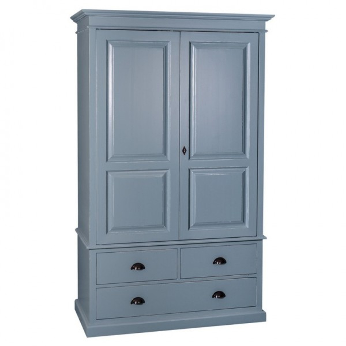 4250828387890 - Landhaus Stil Kleiderschrank  - Kleider Schrank Shabby H 197 cm B 120 cm T 59 cm