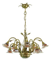 4250828388026 - Barock Schmiedeeisen Kronleuchter 10-Flammig Glas Hängeleuchte Lüster Hängelampe Deckenlampe - Burg Schloss Leuchter 4250828388026 - Barock Schmiedeeisen Kronleuchter 10-Flammig Glas Hängeleuchte Lüster Hängelampe Deckenlampe - Burg Schloss Leuchter