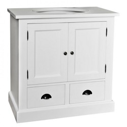 4250828388699 - Landhaus Stil Waschschrank Waschtisch inkl 1 Waschbecken - Bad Schrank