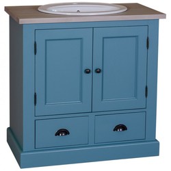 4250828388651 - Landhaus Stil Waschschrank Waschtisch inkl 1 Waschbecken - Bad Schrank