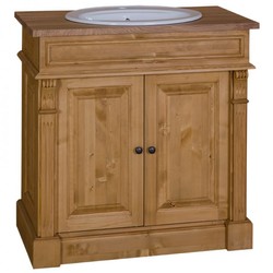 4250828388729 - Landhaus Stil Waschschrank Waschtisch inkl 1 Waschbecken Venice - Bad Schrank