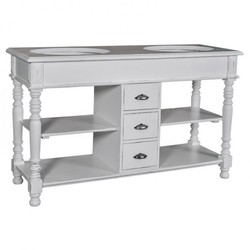 4250828388958 - Landhaus Stil Waschschrank Waschtisch inkl 2 Waschbecken mit Schubladen San Sebastian - Bad Schrank Massivholz 4250828388958 - Landhaus Stil Waschschrank Waschtisch inkl 2 Waschbecken mit Schubladen San Sebastian - Bad Schrank Massivholz