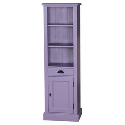 4250828388996 - Landhaus Stil Badezimmer Schrank Hochschrank mit Schublade - Bad Schrank Massivholz