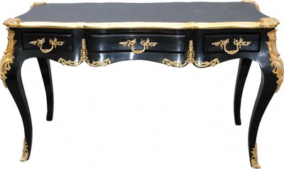 4250828389009 - Luxus Barock Schreibtisch Schwarz Gold Sekretär Luxus Möbel 4250828389009 - Luxus Barock Schreibtisch Schwarz Gold Sekretär Luxus Möbel