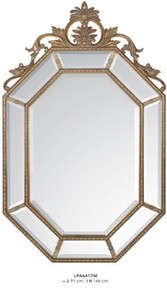 4250828391262 - Barock Wandspiegel Gold H 144 cm B 91 cm - Edel & Prunkvoll - Goldener Spiegel