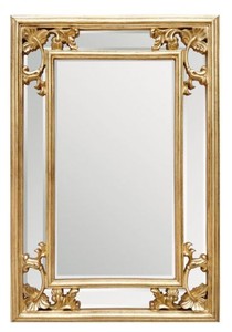 4250828391279 - Barock Wandspiegel Gold H 96 cm B 66 cm - Edel & Prunkvoll - Goldener Spiegel