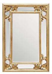 4250828391279 - Barock Wandspiegel Gold H 96 cm B 66 cm - Edel & Prunkvoll - Goldener Spiegel