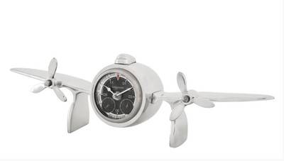 4250828391835 - Designer Luxus Tischuhr aus Aluminium Silberfarben - Edel & Prunkvoll - Tisch Uhr 4250828391835 - Designer Luxus Tischuhr aus Aluminium Silberfarben - Edel & Prunkvoll - Tisch Uhr