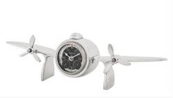 4250828391835 - Designer Luxus Tischuhr aus Aluminium Silberfarben - Edel & Prunkvoll - Tisch Uhr 4250828391835 - Designer Luxus Tischuhr aus Aluminium Silberfarben - Edel & Prunkvoll - Tisch Uhr