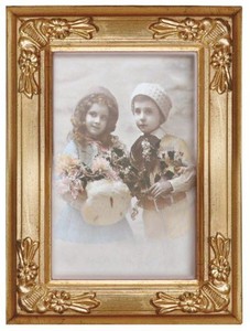 4250828392863 - Barock Bilderrahmen 19 x 14 cm Gold - Bilder Rahmen Foto Rahmen Jugendstil Antik Stil Mod AX29