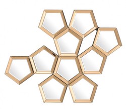 4250828393075 - Luxus Designer Wandspiegel Gold B 101 x H 87 cm - Luxury Hotel Collection 4250828393075 - Luxus Designer Wandspiegel Gold B 101 x H 87 cm - Luxury Hotel Collection