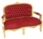 Casa Padrino Baroque Kider seat bordeaux red / gold antique style lounge – Bild 2