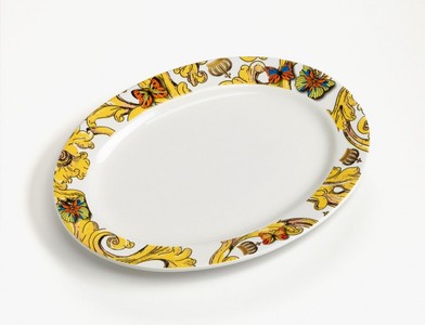 4250828394089 - Harald GlÃ¶Ã¶ckler Porzellan Platte oval 255 x 195 cm Barock Dekoration PompÃ¶Ã¶s