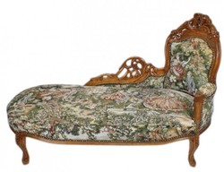 4250828394638 - Barock Chaiselongue Gobelin Muster Braun - Antik Stil Möbel Lounge Liege Recamiere 4250828394638 - Barock Chaiselongue Gobelin Muster Braun - Antik Stil Möbel Lounge Liege Recamiere