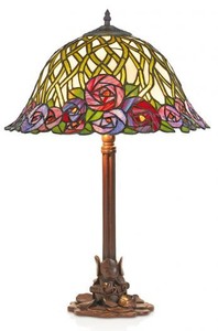4250828394768 - Tiffany Tischleuchte Hockerleuchte Durchmesser 40 cm ModX3a - Leuchte Lampe