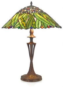 4250828394805 - Tiffany Tischleuchte Hockerleuchte Bananenblätter 40 cm ModX4c - Leuchte Lampe 4250828394805 - Tiffany Tischleuchte Hockerleuchte Bananenblätter 40 cm ModX4c - Leuchte Lampe