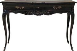 4250828395451 - Barock Schreibtisch Antik Schwarz 120 x 80 x 45 cm - SekretÃ¤r Luxus MÃ¶bel