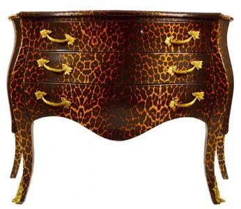 4250828310195 - Barock Kommode in Leopard mit 3 Schubladen 4250828310195 - Barock Kommode in Leopard mit 3 Schubladen