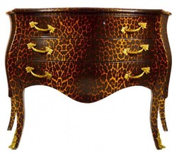 4250828310195 - Barock Kommode in Leopard mit 3 Schubladen 4250828310195 - Barock Kommode in Leopard mit 3 Schubladen
