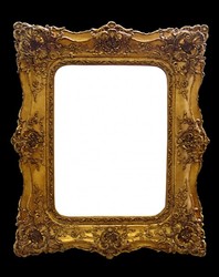 4250828395987 - Barock Wandspiegel Gold mit Doppelrahmen - 120 x 105 cm - Edel & Prunkvoll