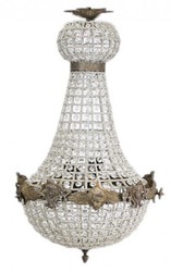 4250828396472 - Barock Kronleuchter Oxide mit Glaskristallen 75 x 40 cm Antik Stil - MÃ¶bel LÃ¼ster Leuchter HÃ¤ngeleuchte HÃ¤ngelampe