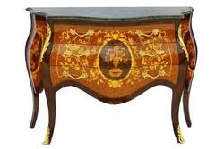 4250828396908 - Barock Kommode mit Marmorplatte Mahagonie Braun mit goldenen Metallapplikationen 121 cm - Hotel Collection 4250828396908 - Barock Kommode mit Marmorplatte Mahagonie Braun mit goldenen Metallapplikationen 121 cm - Hotel Collection