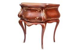 4250828396922 - Barock Kommode Mahagoni Braun mit goldenen Metallapplikationen 116 cm - Hotel Collection