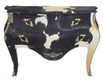 Casa Padrino Baroque chest Cowhide Black / White 120 cm - Furniture antique style – Bild 1