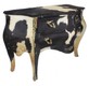 Casa Padrino Baroque chest Cowhide Black / White 120 cm - Furniture antique style – Bild 2