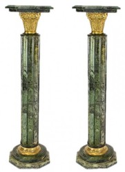 4250828397585 - Barock Marmor SÃ¤ulen Set GrÃ¼n   Gold HÃ¶he - Marmor SÃ¤ule (2 Stk)