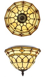 4250828397615 - Tiffany Deckenleuchte 25cm - Glas Mosaik Decken Lampe Leuchte