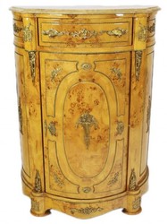 4250828398209 - Empire Kommoden Schrank mit Marmorplatte Vogelaugenahorn - Barock Möbel Kommode 4250828398209 - Empire Kommoden Schrank mit Marmorplatte Vogelaugenahorn - Barock Möbel Kommode
