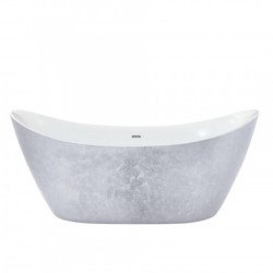 4250828398360 - Art Deco Badewanne freistehend Edelstahleffekt Modell He-Hyl 1730mm - Freistehende Retro Antik Jugendstil Badewanne 4250828398360 - Art Deco Badewanne freistehend Edelstahleffekt Modell He-Hyl 1730mm - Freistehende Retro Antik Jugendstil Badewanne