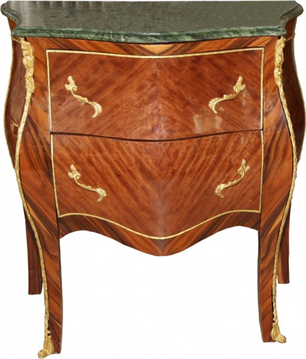 Casa Padrino Baroque Commode Brown With Marble Top 2 Drawers