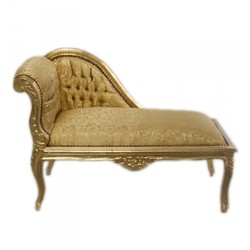 4250828356308 - Barock Kinder Chaiselongue Gold Muster   Gold - Tron Barock MÃ¶bel