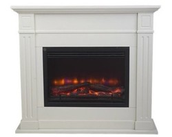 4251287700855 - Jugendstil Elektro Kamin B 100  x H 89 x T 30 cm - Elektrokamin - Wohnzimmer Antik Stil Kamin