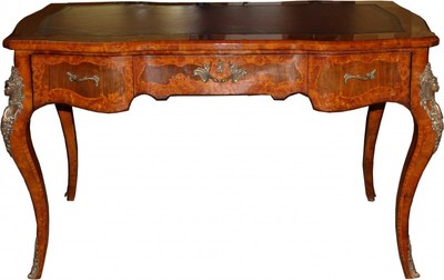 4251287701616 - Luxus Barock Empire Schreibtisch SekretÃ¤r 130 cm - Handgefertigt aus Eichenholz  - Barock Schreibtisch BÃ¼ro MÃ¶bel