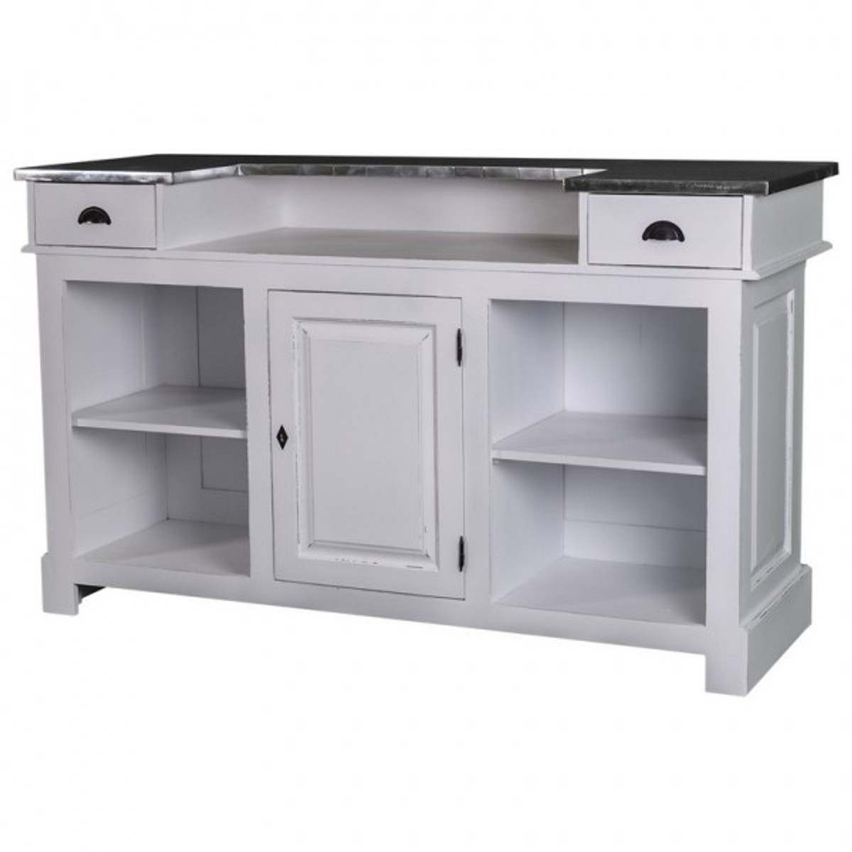 4251287701678 - Jugendstil Theken Schrank 160 cm Theke Ladentheke Landhaus Stil Ladeneinrichtung - alle Farben